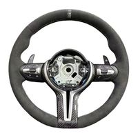 Volant de voiture en daim importé, à rayures ajourées, pour BMW F10 F20 F22 F30 F31 M2 F87 M3 F80 M4 F82 F85 F90 F15 E70 E90
