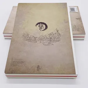 Nuovo taccuino per libri da disegno con copertina rigida stampata a caldo con acquerello bianco