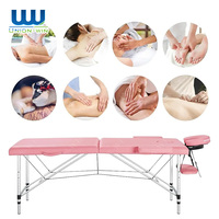 Table de Massage Pliante Portable Union Win avec Tabouret, Mobilier de Salon de Tatouage et d'Esthétique