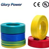 Cable Eléctrico de Cobre Puro de un Solo Núcleo Aislado en PVC, Calibre Personalizado, Venta al Por Mayor Directo de Fábrica