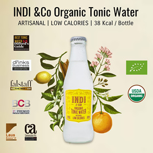 Made In Spain ORGANIC TONIC WATER Artisanal Low Calories Carbonated Soft Drink 200Ml - Product Image 4
