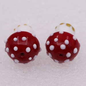Cuentas de cristal de <span class=keywords><strong>Murano</strong></span> hechas a mano de 17x20mm, cuentas de setas rojas de lujo para fabricación de joyas, cuentas de cristal de <span class=keywords><strong>Murano</strong></span> y cuentas de cristal - Product Image 4