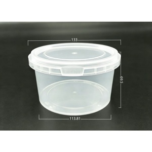 Reliable 500ml Transparent PP Large Capacity Bowl Round Plastic <b>Container</b> for Household Takeaway <b>Soup</b> and Noodle Serving - Product Image 2