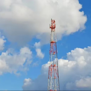 מגדל תקשורת טלפונית 30-80 מטר, מגדל רשת פלדה זוויתי, עבור תשתית תקשורת סלולרית - Product Image 1