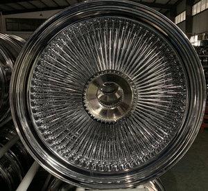 Cerchi a Raggi SW 18x8 20x8 22x8 24x10 Pollici, 100 150 204 Raggi, Stile Standard, Cromati, Cerchi a Raggi da 20 Pollici per <span class=keywords><strong>Auto</strong></span> Classiche <span class=keywords><strong>Impala</strong></span> - Product Image 4