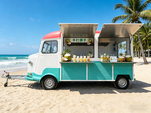 Camioneta de Café Frío con Sistema de Grifo Nitro y Estación de Leche de Avena para una Rutina Matutina Urbana Vegana - Product Image 4