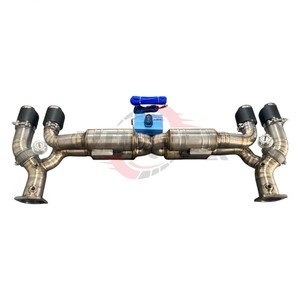 Échappement arrière à soupapes Vortex en acier inoxydable 304 pour Porsche 911 Turbo S 991.2 3.0T 2016-2019, son agressif télécommandé - Product Image 3