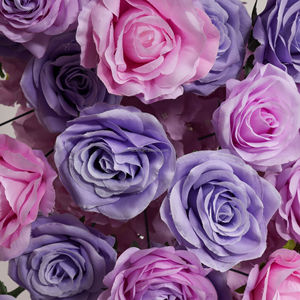Fondo de boda en forma de Corazón Púrpura personalizado de 2,1 m a bajo precio para decoración de arco de amor con flores artificiales hechas a mano - Product Image 3