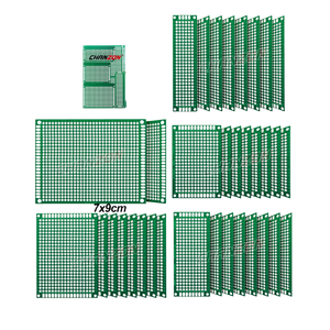 34-Piece hai mặt đóng hộp PCB nguyên mẫu Kit phổ mạch PERF Board <span class=keywords><strong>DIY</strong></span> 2x8 3x7 4x6 5x7 7x9 cm fr4 phát triển Hội Đồng Quản Trị - Product Image 4