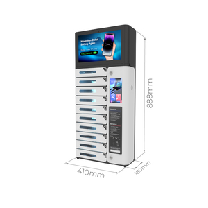 Y2Power <span class=keywords><strong>AMI</strong></span> Pro 10 Bay interno Touch Screen Mobile armadietto di ricarica con 14 'pubblicità schermo superiore & PD 20W ricarica rapida - Product Image 1