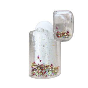 Étui pour écouteurs à paillettes liquides pour Apple <span class=keywords><strong>AirPods</strong></span> QuickSand lumineux en plastique transparent couverture rigide nouveauté idée cadeau - Product Image 5