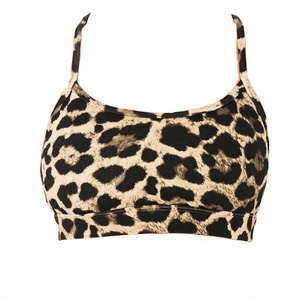 Soutien-gorge de sport imprimé pour femme, à bretelles, maintien moyen, respirant, vêtements de sport - Product Image 1