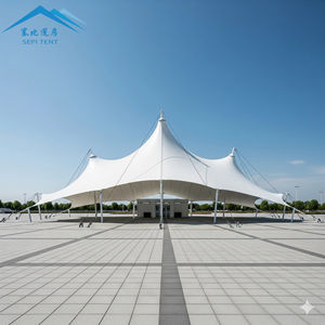 Tenda a Membrana Tensile per Esterni a Grande Campata con Tettoia in Tessuto PVDF per Stadi e Piazze - Product Image 3