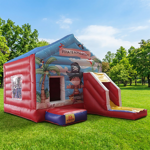 WINSUN Château Gonflable Pirate Personnalisé en PVC Ignifuge et Imperméable pour Enfants, Combo Trampoline d'Extérieur pour Amusement - Product Image 1