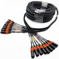 Câble audio tressé multi-cœurs 8 canaux en PVC pour console de mixage, amplificateur, connexion XLR, home cinéma