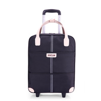 Petite Valise Chariot Pliante Oxford Élégante Personnalisée Sac de Voyage à Roulettes Bagage Tendance Expédition Aérienne