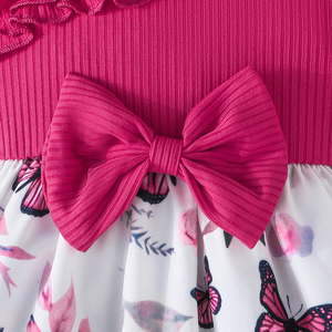 Robe sans manches exquise à motifs pour filles, vêtements pour enfants à volants pour petites fêtes, robes de bébé en gros - Product Image 4