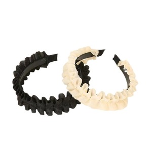 Diadema plisada de resina plástica negra, accesorio para el cabello de uso diario para mujer - Product Image 5
