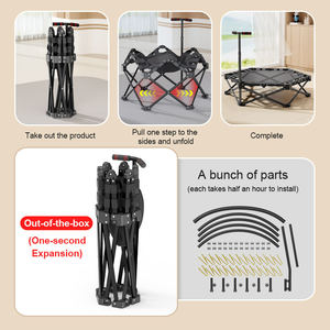 GORDON OEM Mini trampoline unisexe Vente en gros Exercice <span class=keywords><strong>Fitness</strong></span> Lit de saut pliable Installation gratuite Trampolines de qualité - Product Image 5
