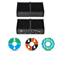 OEM Core i5 Processeur Double Lan 6 * USB Multi série-port RS485 VGA Fanless X86 POS Mini Ordinateur PC