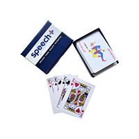 Jeu de cartes avec boîte, impression recto-verso, logo, papier 100% PVC, jeu de cartes personnalisées en PVC