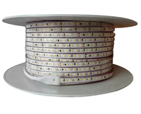 Bande LED COB 2835 AC220V, étanche IP67, haute tension, 100m/rouleau, 3000K 6000K, 120 LED, sans driver, flexible