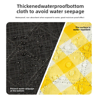 E-RIKE vente chaude imperméable tapis de pique-nique Polyester Camping tapis de plage Durable sans sable lavable Camping tapis de pique-nique avec poignée