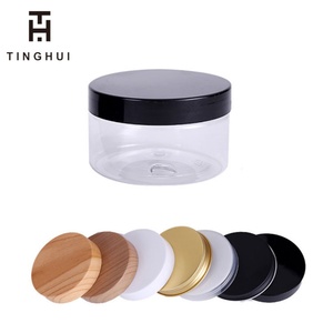 Pot en plastique transparent pour cosmétiques, écologique, à large ouverture, 50g, 100g, 120g, 150g, 200g, 250g, 500g, 4oz, 8oz, 16oz, qualité alimentaire - Product Image 2