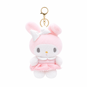En stock : Porte-clés en peluche My Melody vert, jouets en peluche de 4 pouces, animaux en peluche moelleux pour salon de jeux d'arcade - Product Image 1