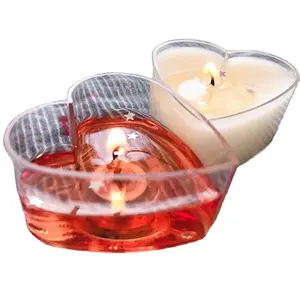 공급 내화성 심장 모양 결혼식을 위한 플라스틱 Tealight 촛대