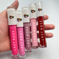 Tube de brillant à lèvres diamanté, vente en gros, étiquette privée, fini mat, personnalisez votre logo, tube de gloss à lèvres avec diamant