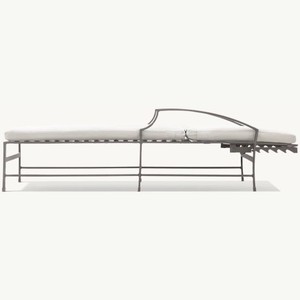 Chaise longue d'extérieur moderne en <span class=keywords><strong>métal</strong></span> <span class=keywords><strong>noir</strong></span> pour patio, <span class=keywords><strong>jardin</strong></span>, plage, hôtels, villas, cour – Mobilier <span class=keywords><strong>de</strong></span> <span class=keywords><strong>jardin</strong></span> en aluminium - Product Image 5