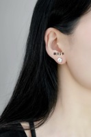 Boucles d'oreilles clous Lerca en or 18 carats avec diamants de laboratoire en forme de tête de taureau, vente en gros, plusieurs carats : 0,3 ct, 0,4 ct, 0,5 ct, 0,6 ct, 1 ct