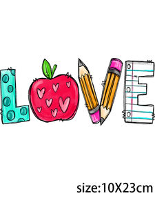 Letop 1ชิ้น UV สำหรับ DTF ถ้วย wraps กันน้ำเครื่องเขียนการเรียนรู้สำหรับครูขวดพลาสติก16ออนซ์พร้อมไม้บรรทัดดินสอและการถ่ายโอน - Product Image 4