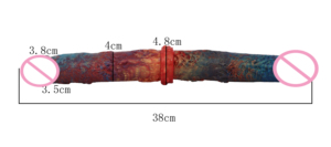 LUUK 38 CM giocattoli da donna Super lunghi <span class=keywords><strong>sesso</strong></span> dildo <span class=keywords><strong>a</strong></span> due estremità la dimensione perfetta si sente segreta per gli uomini lesbici - Product Image 6
