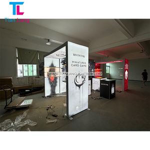 TianLang publicidad tela LED caja de luz textil retroiluminado doble cara telón de fondo exposición stands stand - Product Image 1