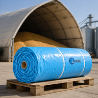 Grande bâche de protection sur mesure 44M 22M 650/610/450GSM pour silo à céréales, résistante au soleil, pour le stockage en vrac de maïs, blé, riz et autres grains