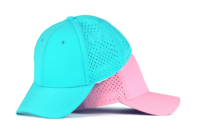 Gorra de béisbol transpirable de malla perforada con corte láser de 6 paneles al por mayor, gorra deportiva impermeable estilo camionero con look urbano