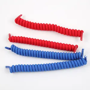 Vtie Curly No Tie Shoe Laces for Kids Elastic Spring Laces Anti-fall Elastic Spring Shoelaces No Tie Shoelaces 11 Colors