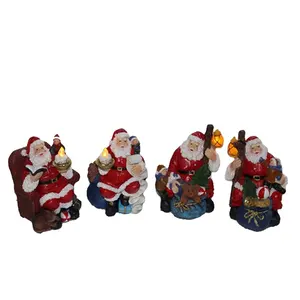 santa claus costume other christmas decorations resin christmas village