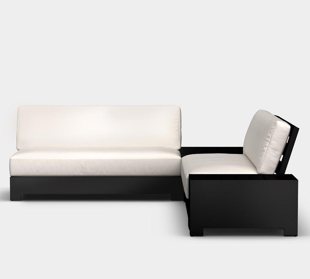 4-Piece Platform Sectional Set patio sofa aluminum outdoor furniture garden sofa set