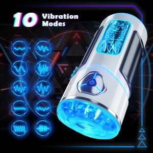 TikTok自動振動男性オナニーカップポケットプッシーマスターベーターマシン大人のおもちゃ男性用 - Product Image 2