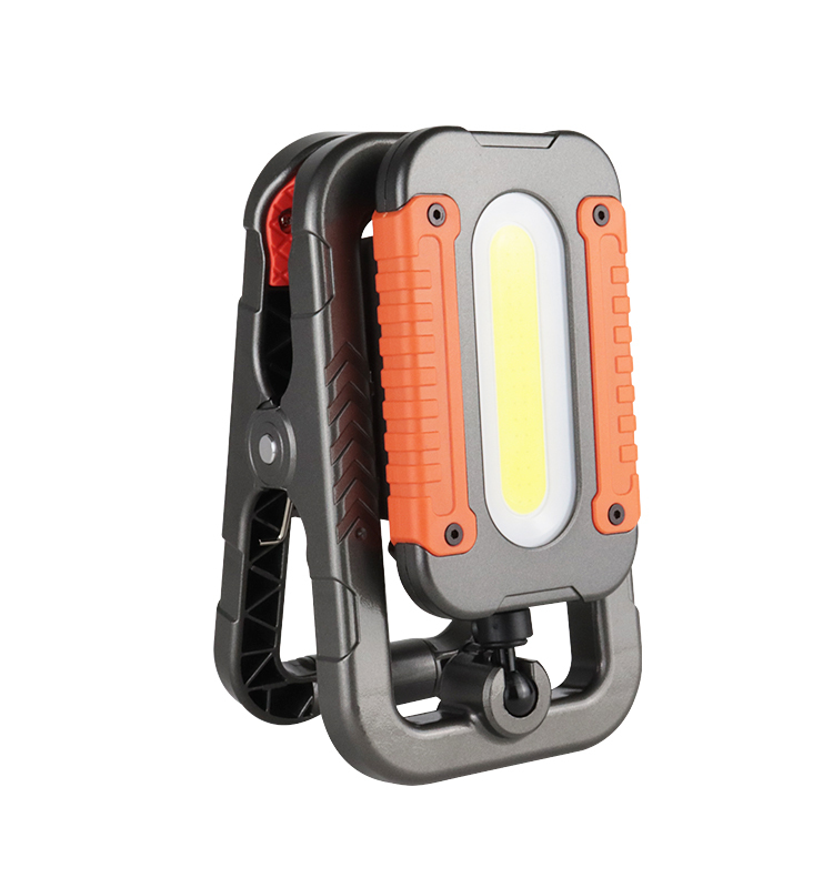 Portable 10W 1000 Lumen Rechargeable LED Clip Work Light Magnetic Clamp Waterproof IP44 360 Beam Angle Dimmable Hook Workshop
