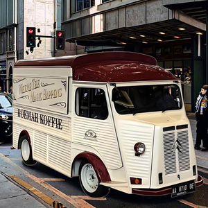 Camion à café Citroën vintage avec bar mobile et comptoir de service <span class=keywords><strong>pour</strong></span> cafés de rue et événements - Product Image 1