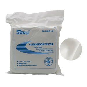 Lingettes de nettoyage pour salle blanche, tissu de classe 100, tâche délicate, sans poussière, tricotées 1009, 140g, 100% polyester - Product Image 5