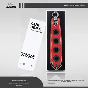 LIZARD <span class=keywords><strong>Biliard</strong></span> Sticks Accesorios Pool Cue Tira de almacenamiento de 4 agujeros - Product Image 2