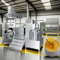Machine d'émulsification sous vide à levage hydraulique pour cosmétiques