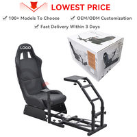 GY032 acepta grandes pedidos de exportación asiento personalizado simulador de carreras Sim aparejos de carreras cabina plegable para Logitech G25,G27,G29,G920,PC