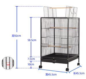Gabbia di volo di rotolamento Extra Large <span class=keywords><strong>Bird</strong></span> House in ferro battuto grande gabbia per uccelli con supporto di rotolamento - Product Image 2