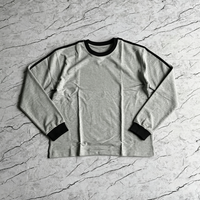 T-shirt à manches longues ample et délavé, personnalisé avec impression DTG, qualité supérieure, fabriqué en Chine, pour marque
